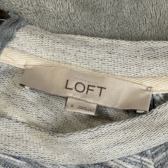 LOFT Lightweight Striped Knit Dress with Drawstring Waist - Picture 4 of 5